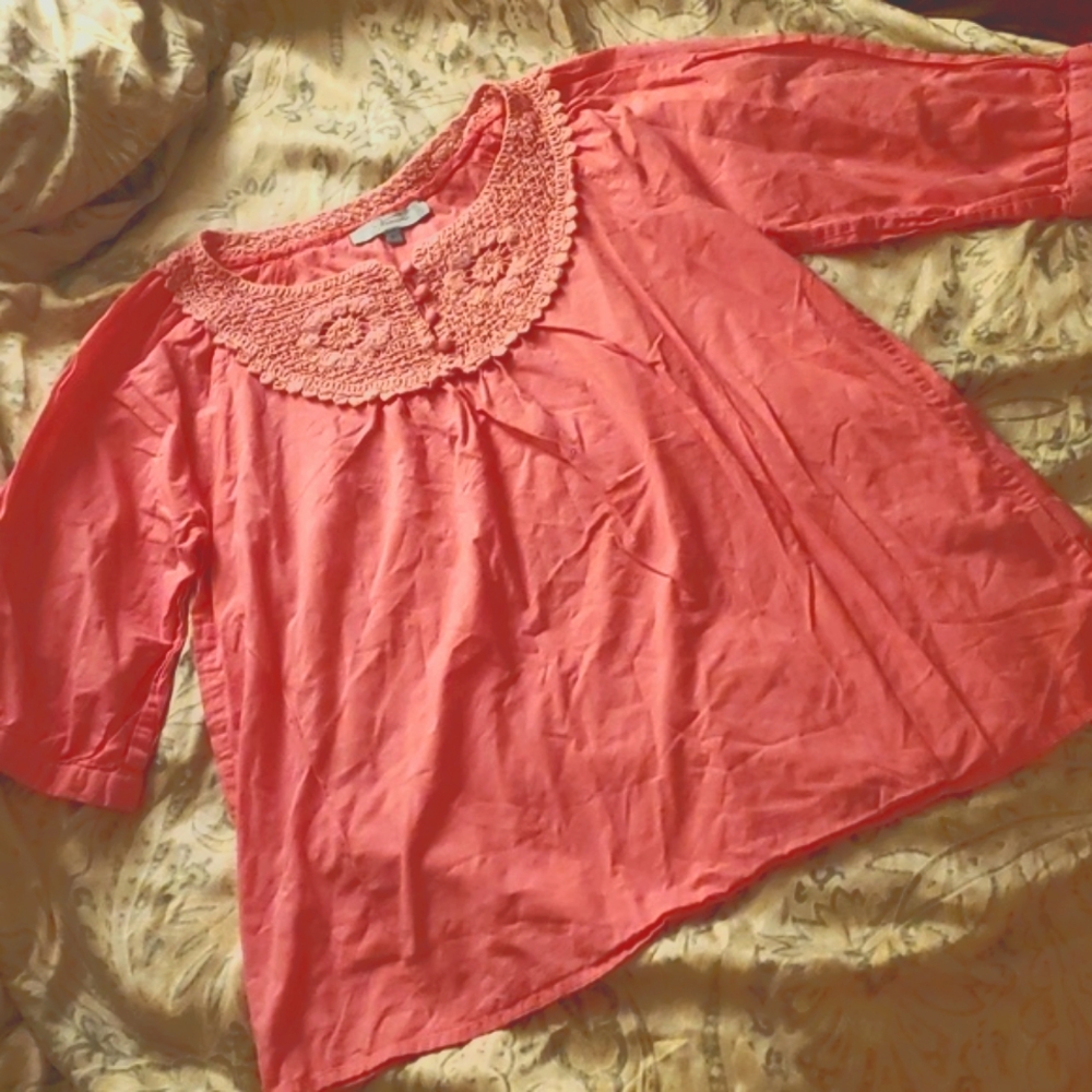 💞🌺Boho pink crochet top